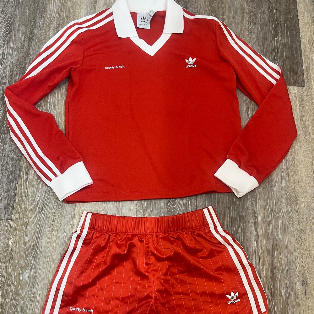 NWOT SPORTY AND RICH ADIDAS SET